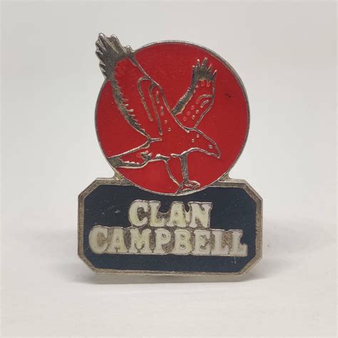 Vintage Clan Campbell Scottish Whisky Pin Badge In Excellent Etsy