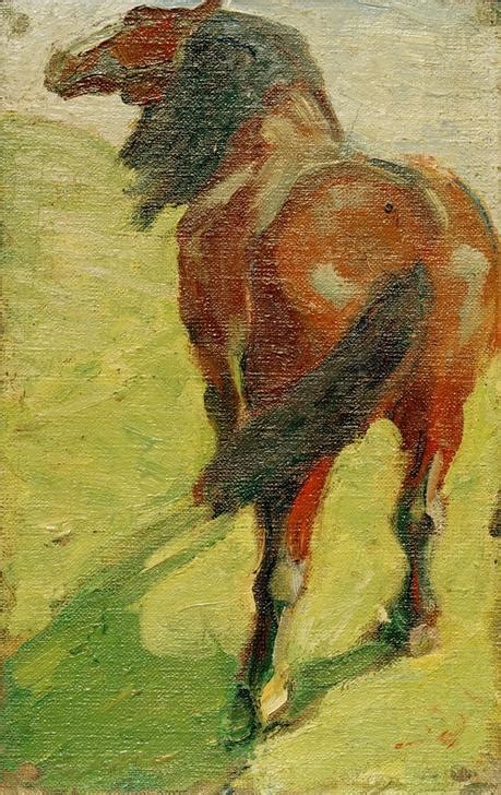 Studie eines Pferdes Franz Marc als Kunstdruck oder Gemälde