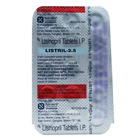 Listril Mg Tablet Uses Dosage Side Effects Price Composition