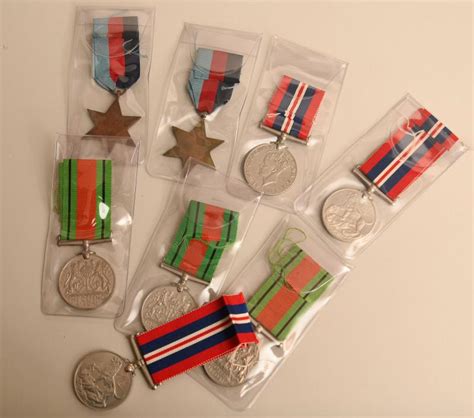 Regimentals BRITISH WW II WAR AND DEFENCE MEDAL GROUPING