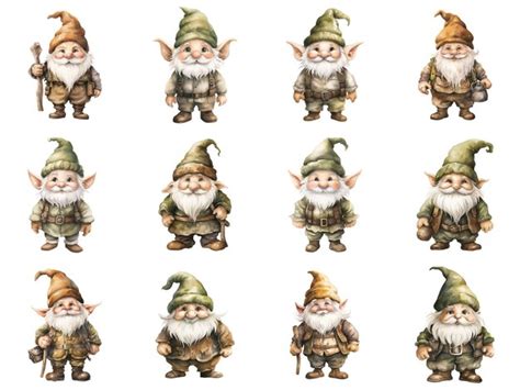 Charming Garden Gnomes Premium Ai Generated Psd
