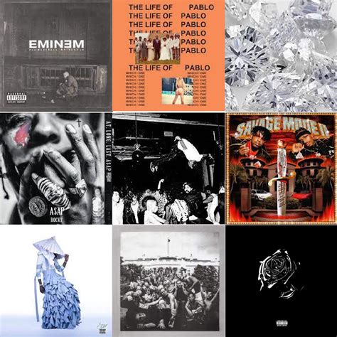 best albums of my top 9 artists : r/rap