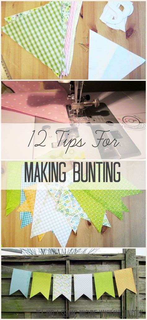 12 tips for making bunting | Make bunting, Bunting pattern, Bunting