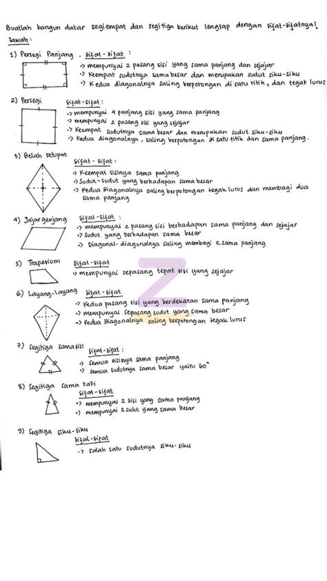 Detail Sifat Sifat Bangun Datar Dan Gambarnya Koleksi Nomer 20