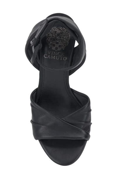 Vince Camuto Anyria Ankle Strap Sandal In Black Modesens