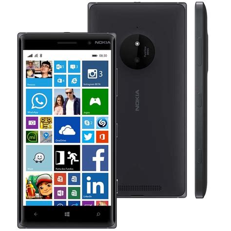 Smartphone Nokia Lumia 830 Preto Tela 5 Windows Phone 8 1