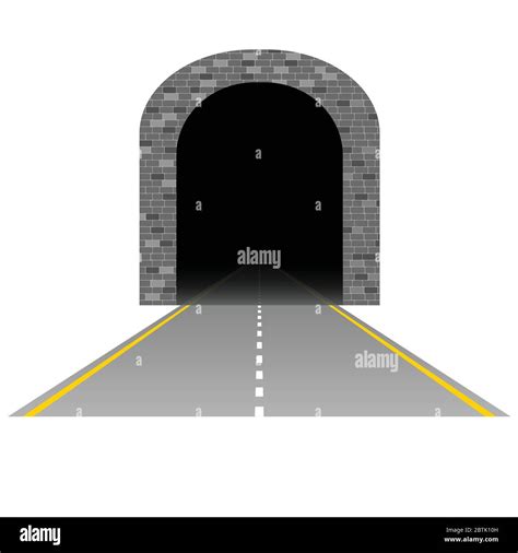 Road Tunnel Entrance Stock Vector Images Alamy