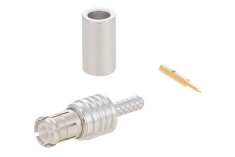 MCX Plug Non Magnetic Connector Crimp Solder Attachment For RG178