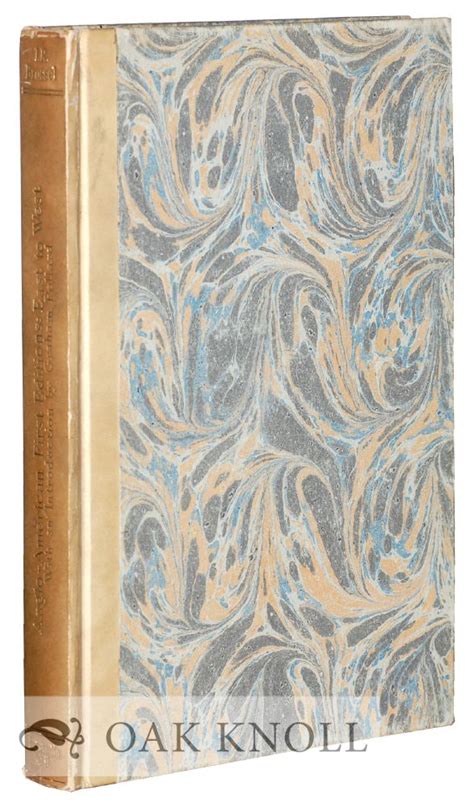 ANGLO-AMERICAN FIRST EDITIONS, 1826-1900, EAST TO WEST DESCRIBING FIRST ...