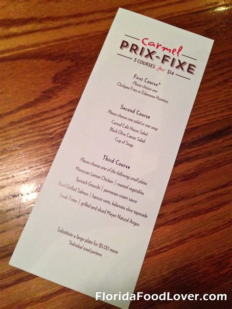Florida Food Lover: Carmel Café & Wine Bar – Tampa, FL
