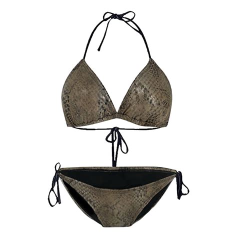 MSJUHEG Thong Bikini Sets For Women Womens Bikini Halter String Bikinis Set High Cut Swimsuit