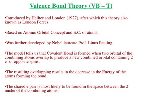 PPT - VALENCE BOND THEORY PowerPoint Presentation, free download - ID:2110235