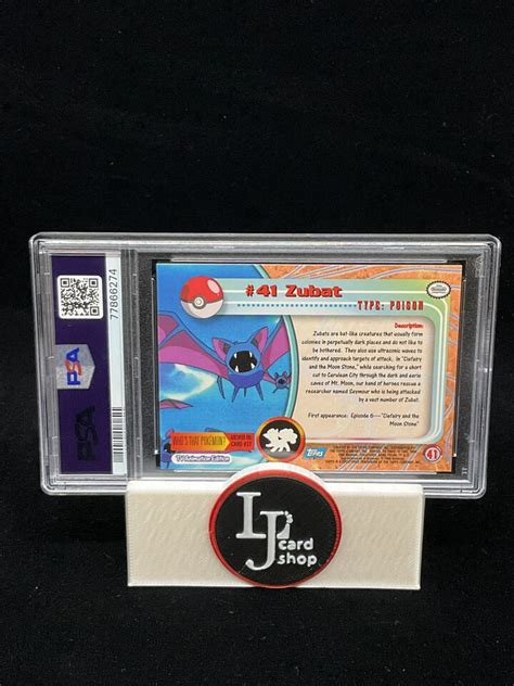 1999 Topps Pokémon TV Zubat 41 PSA 9 MINT 274 CJC eBay