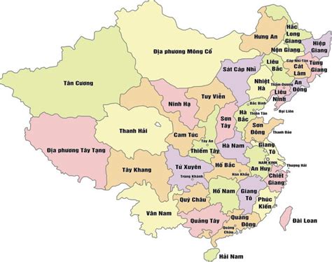 ban  trung quoc map  china