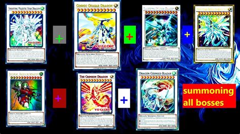 YGOPRO Duelist Nexus Cosmic Quasar Dragon 5Ds The Crimson Dragon