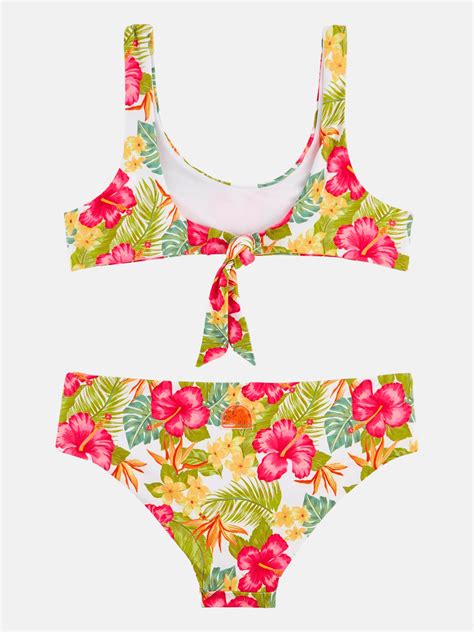 Sundek Mini Bikini Top Sportivo E Slip Fisso Tropicana Costumi Mare Junior Nencini Sport