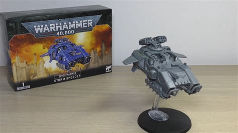 Space Marines Storm Speeder Review Wh40k Youtube