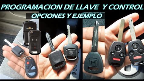 Opciones Para Programar Llaves Con Chip Y Controles Mas Ejemplo De