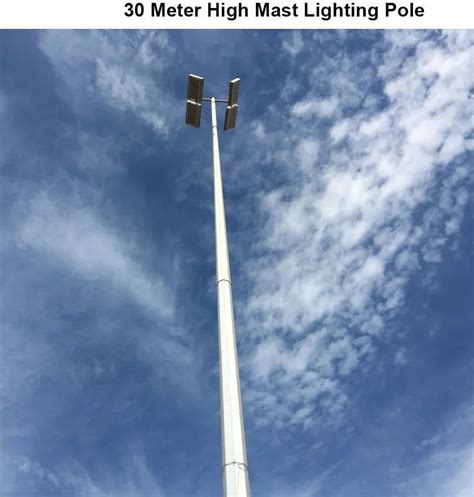 Mild Steel Quad Arm Meter High Mast Lighting Pole At Rs Piece