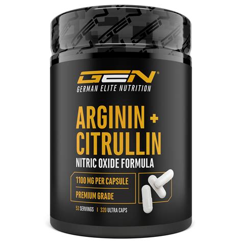 L Arginin L Citrullin 320 Kapseln 1100 Mg Pro Kapsel Citrullin