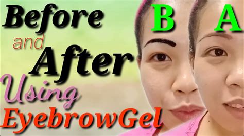 How To Use Eyebrow Gel Review Youtube