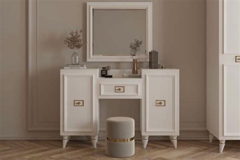 Стол туалетный Виктория (белый с серебром) купить в магазине Мебельный ...