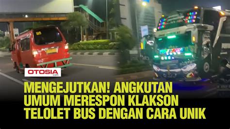 Bus Melaju Dengan Memainkan Klakson Telolet Mendapat Respon Tak