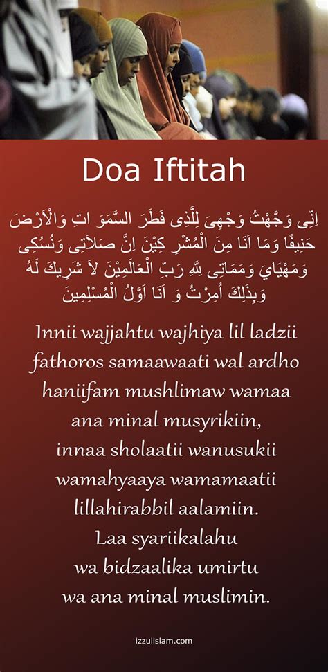 maksud doa iftitah bacaan iftitah  solat irmt