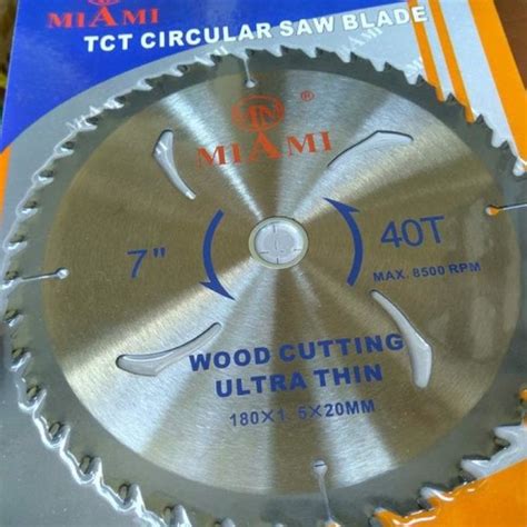 Jual Mata Potong Gergaji Circular Saw Blade TCT 7 40T X 20mm DIY As