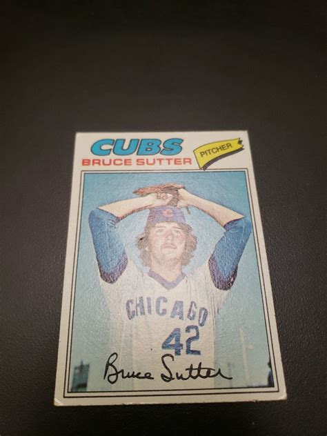 1977 Topps 144 Bruce Sutter ROOKIE RC Baseball Card Cubs EBay