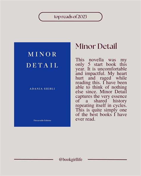 Minor Detail Adania Shibli In Books To Read Reading Journal