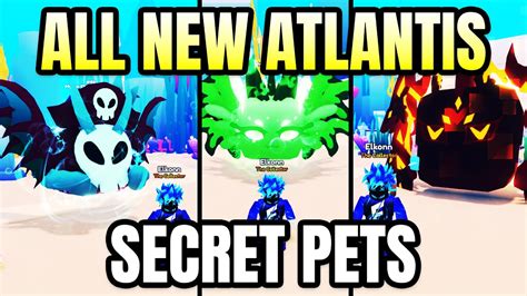 All New Atlantis Rotation Secret Pets In Pet Catchers Roblox YouTube