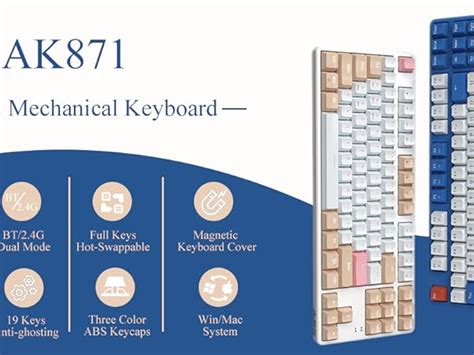 Mua A Jazz Wireless Mechanical Keyboard Keys Tkl Hot Swappable Bluetooth Gaming Keyboard