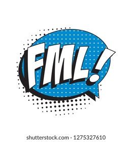 Abbreviation Fml Fuck My Life Retro Stock Vector Royalty Free Shutterstock