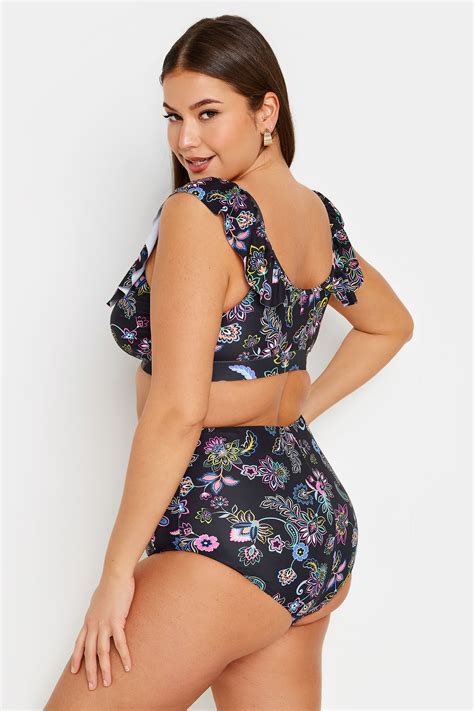 Yours Plus Size Cobalt Blue Super High Waisted Tummy Control Bikini Briefs Yours Clothing