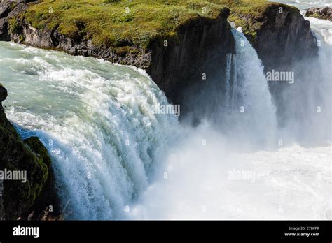 North Iceland Go Afoss Waterfall Stock Photo Alamy