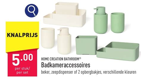 HOME CREATION BATHROOM Badkameraccessoires Promotie Bij ALDI