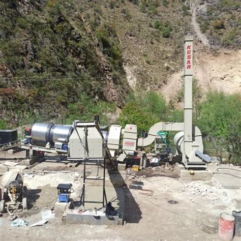 Kesar Asphalt Drum Mix Type Hot Mix Plant For Road Construction Capacity 120 Tons Hour At