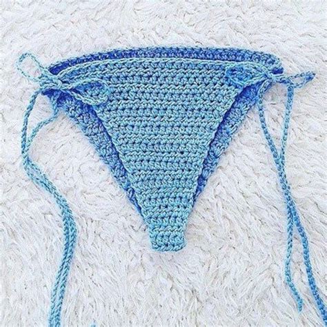 Blue Crochet Bikini Etsy