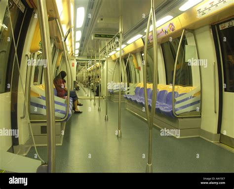 mrt train singapore stock photo alamy