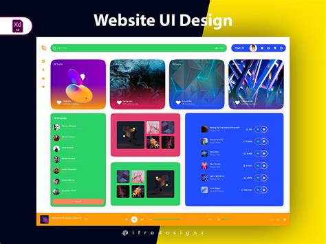 website user interface design ui design  ifra designz  dribbble