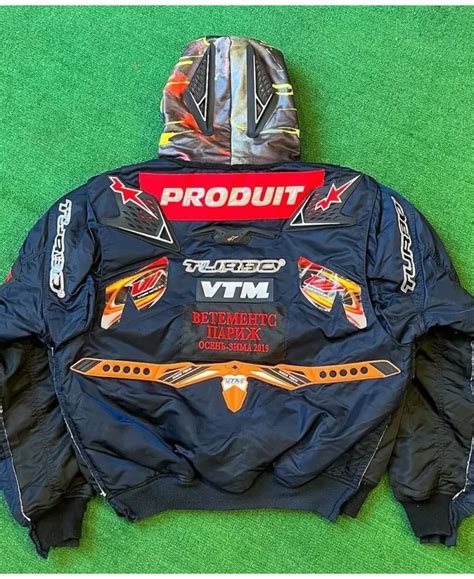 Vetements Bomber Jacket Biker Black Jacket
