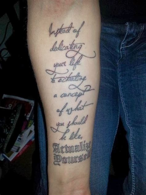 Forearm Quote Tattoos Designs Ideas And Meaning Tattoos For You