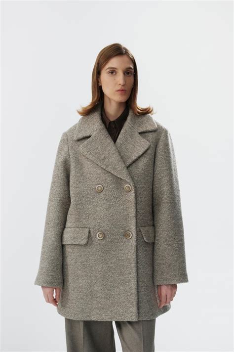 Пальто-бушлат утепленный