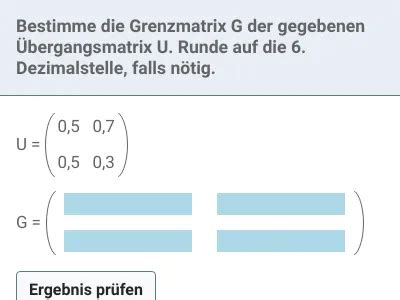 Stochastische Prozesse III Matrizen Multiplikation Und Berechnungen