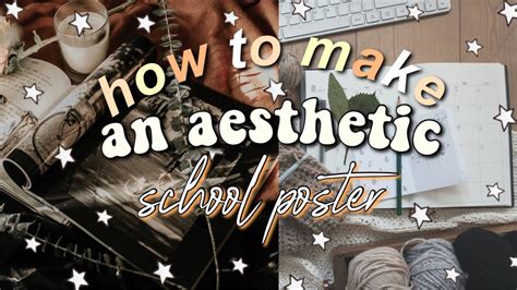 How To Make An Aesthetic School Poster Youtube