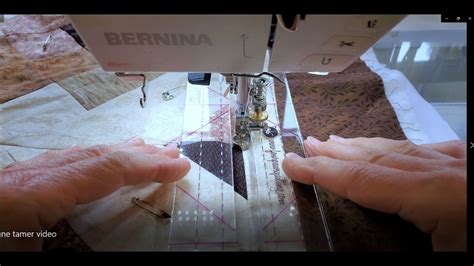 Using The Line Tamer Ruler For Free Motion Quilting YouTube