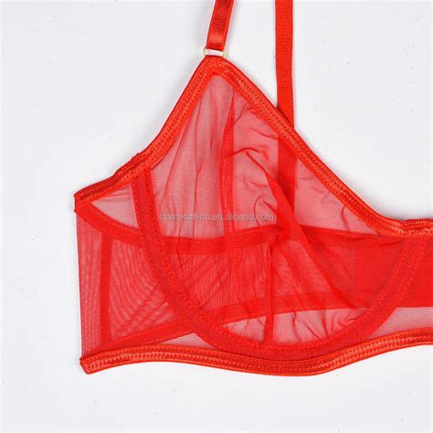 Chuangerm Hot Sale Mesh Suspenders Sexy Lingerie Women See Through Simple Style Pcs Woman