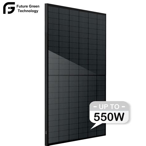 Full All Black Frame 500watt 550W 600W 600 Solar Monocrystalline