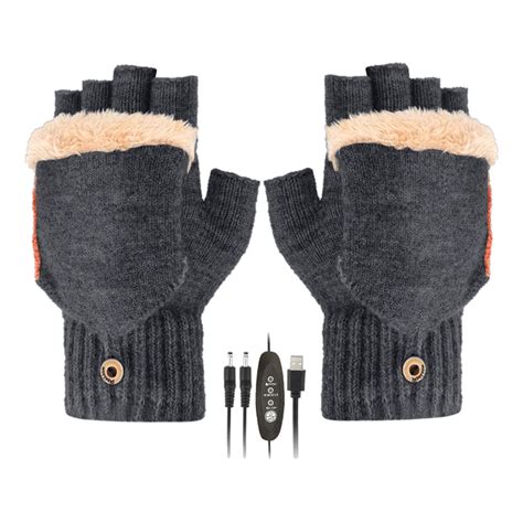 Mens Heated Fingerless Gloves at Jett Arkwookerum blog